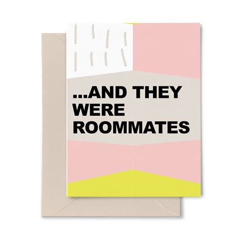 And They Were Roommates Roommate Card Funny Greeting Card Etsy