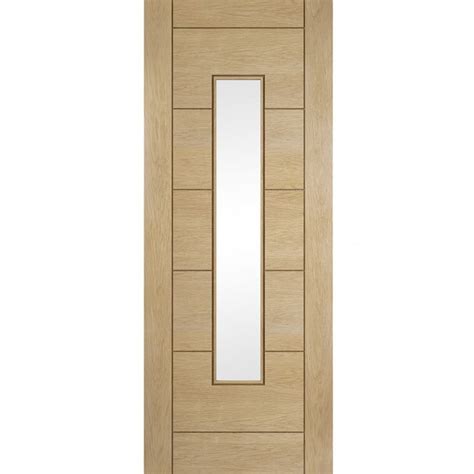 Jeld Wen Curated Oregon Fully Finished Oak Frosted Glazed Internal Door