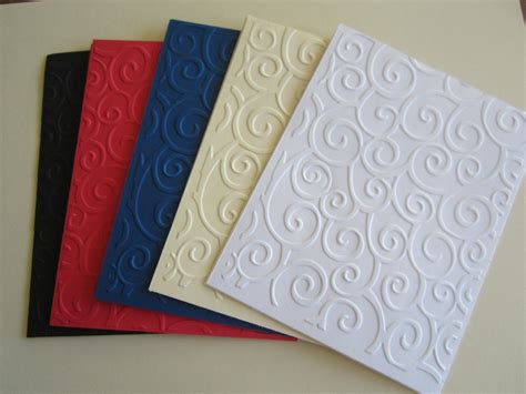 Elegant Swirl Embossed Card Stock Paper By Suppliesoplenty On Etsy
