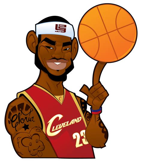 How To Illustrate A Lebron James Cartoon Character