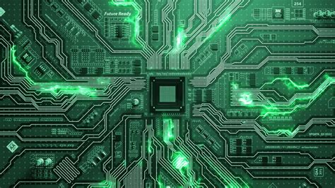 Loopable Video Futuristic Circuit Board Stock Footage Video 100