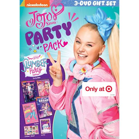 Nickalive Nickelodeon Releases Jojo Siwa Party Pack Slumber Party Edition 3 Dvd Set
