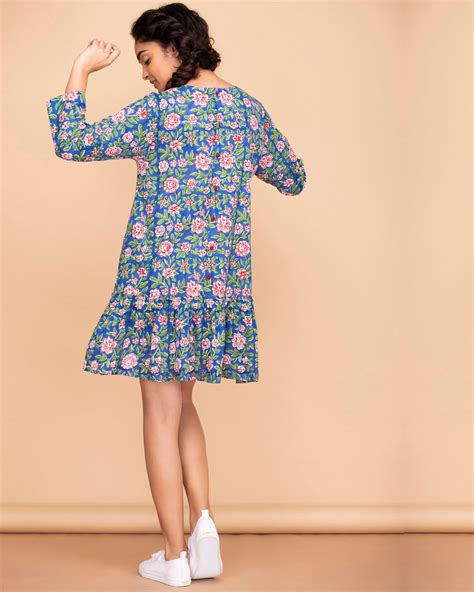 Floral Pleated Dress By Twirl Studio The Secret Label