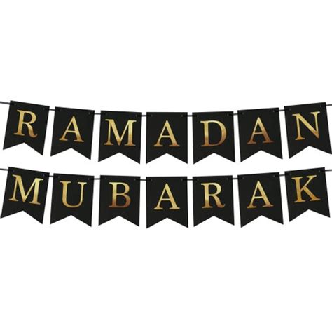 Ramadan Mubarak Black Dovetail Embossed Gold Letter Card Etsy Uk