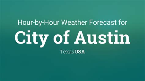 Hourly Forecast For City Of Austin Texas Usa