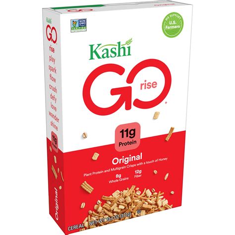 Kashi Go Breakfast Cereal Vegetarian Protein Fiber Cereal Original