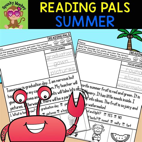 Summer Reading Comprehension Passages And Questions Etsy