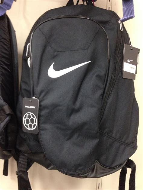Black Nike Soccer Backpack Backpack With Ball Carry Compartment