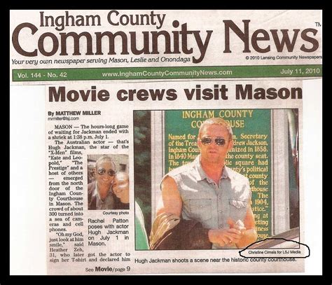 Front Page Of Local News Paper Ingham Co This Is The Fr Flickr