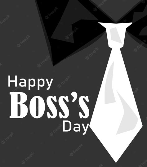 Premium Vector Happy Boss Day Vector Illustration With A Cup In