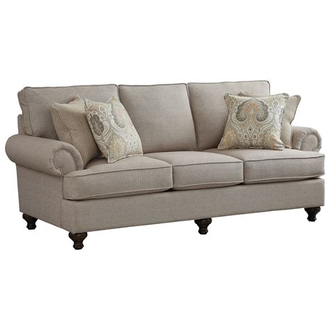 Bassett Madison Traditional Queen Sleeper Sofa Find Your Furniture