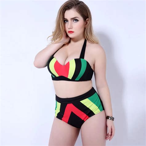 2017 Newest Hot Women Plus Size Swimwear Push Up Bikini Set Brazilian Strip Swimsuit Padded