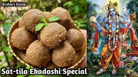 Sat Tila Ekadashi Recipe Sesame Ladoo Recipe Iskcon Prasad