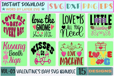 15 Valentines Day Svg Bundle Graphic By Thesvgfactory · Creative Fabrica