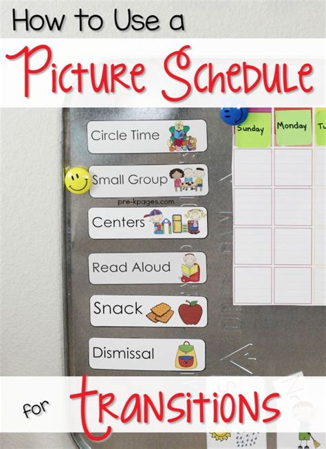 Printable visual daily routine preschool / create a daily schedule for kids with these free printables hey donna : Circle Time Tips for Preschool and Pre-K Teachers
