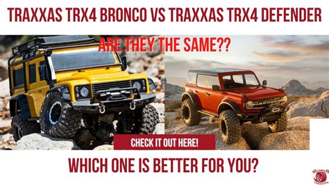 2023 Trx4 Defender Vs Bronco Which One Is Better For You