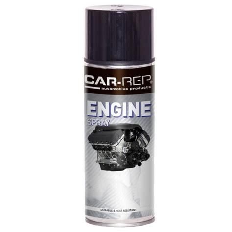 Motorcycle Satin Black Engine Paint 400ml Acrylic Spray 260°c Heat