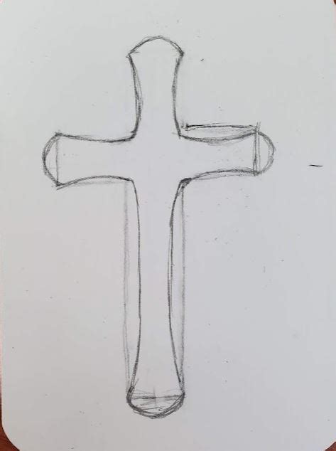 How To Draw A Cross Step By Step For Beginners Art By Ro