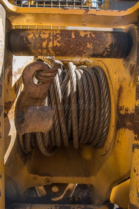 Winch And Hook Stock Image Image Of Bulldozer Towing 68353799