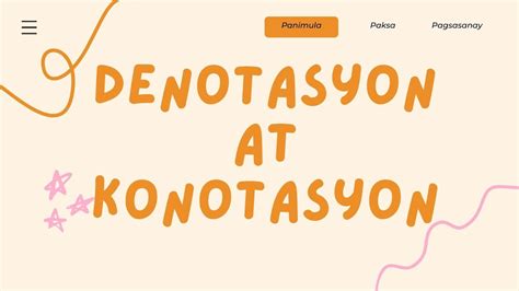 Filipino 9 Denotasyon At Konotasyon Youtube