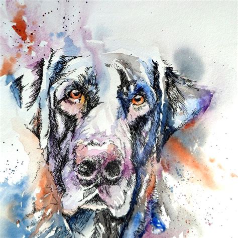 61 Best Watercolor Dogs Images On Pinterest Watercolor