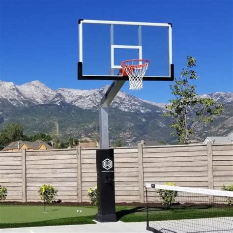 Dominator Premium Inground Adjustable Basketball Hoop 72 Backboard W