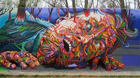 Psychedelic Graffiti By Marchal Mithouard Woahdude
