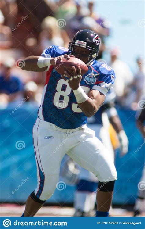 Alge Crumpler 2007 Nfl Pro Bowl Game Editorial Photography Image Of