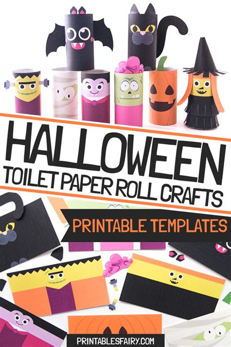 Halloween Toilet Paper Roll Crafts The Printables Fairy