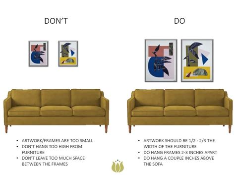 Dos And Donts Of Art Hanging — Help You Dwell Art Over Couch Hanging