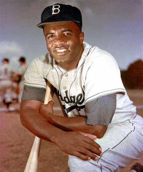 Jackie Robinson Poses For A Portrait In 1952 Robinson Had A Career