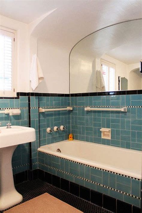 It's just so incredibly pink (or green or blue). 40 retro blue bathroom tile ideas and pictures 2020