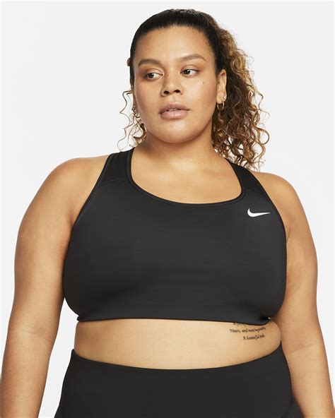 Nike Swoosh Womens Medium Support Non Padded Sports Bra Plus Size