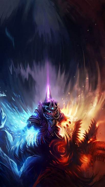 Mage Wallpapers Warcraft Phone Fire Cell Wow