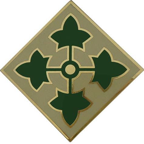 4th Infantry Division Combat Service Identification Badge Usamm