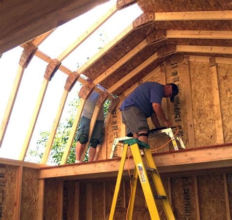 12×16 Tall Barn Style Gambrel Roof Shed Plans