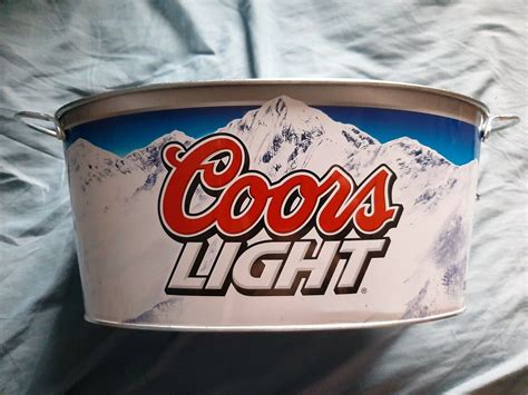 Coors Light Beer Bucket And L00 Mikes Hard Lemonade Coasters Free