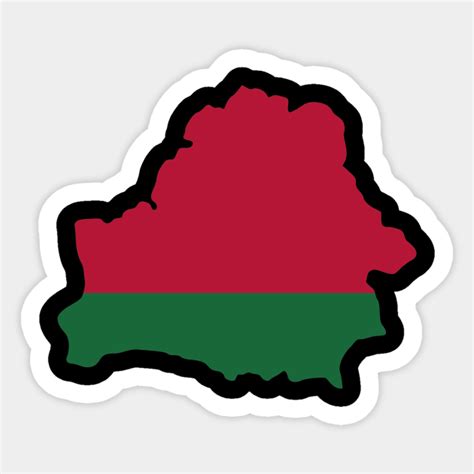 Belarus Map Flag Belarus Pegatina Teepublic Mx