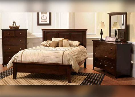 Solid Rustic Cherry Bedroom Set Potomac Furniture