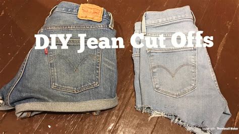 How To Make Cut Off Jean Shorts Diy Youtube