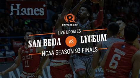 Live Blog Ncaa Season 93 Finals Game 1 San Beda Vs Lyceum