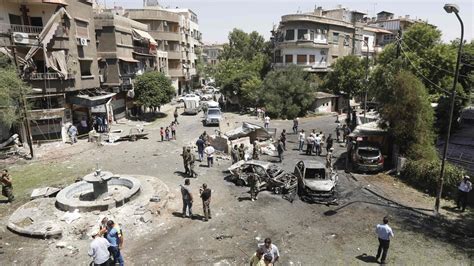 Damascus Car Bomb Explosions Kill 21 The New York Times