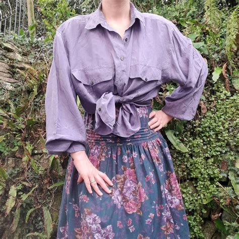 Cottagecore Laura Ashley Prairie Skirt In A Lovely Floral Etsy