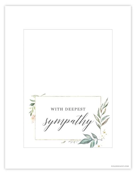 Free Printable Sympathy Card Instant Download Sympathy Cards