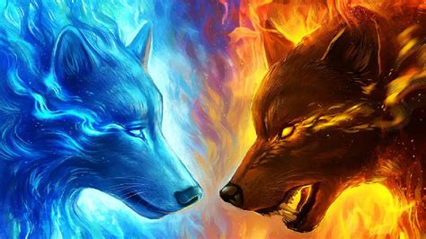 Free Download 66 Fire Wolf Wallpapers On Wallpaperplay 1920x1080 For