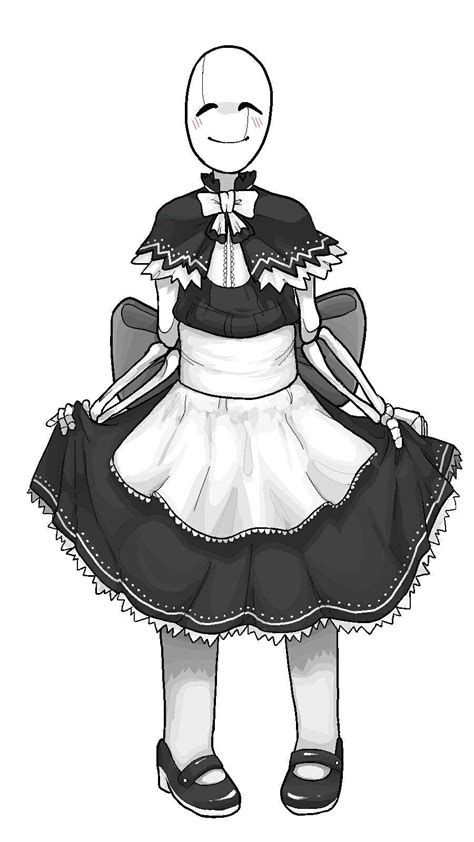 Gaster In Maid Outfit Undertale