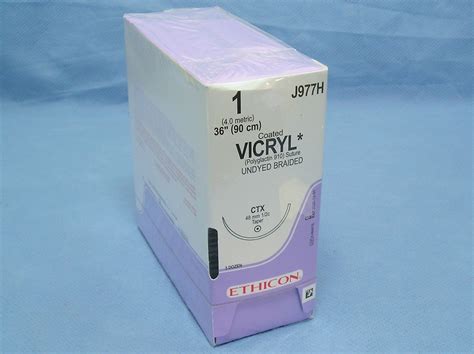 Ethicon Suture J977h Vicryl 1 36 Undyed Ctx Taper Needle Da Medical
