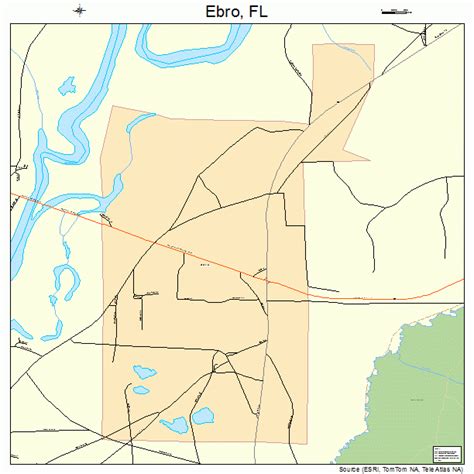 Ebro Florida Street Map 1219725