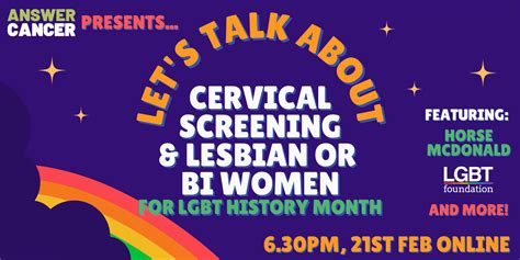 Lets Talk About Cervical Screening And Lesbian Or Bi Women Answer Cancer