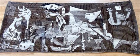 Pablo picasso's painting of the bombing of guernica is one of the 20th century's most famous images. Picasso Guernica weaving, vintage Peruvian Picasso weaving ...